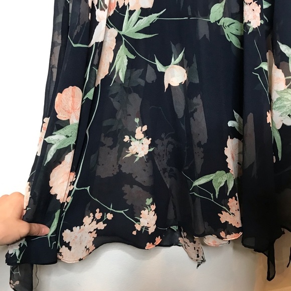 NEW Lulu’s Feeling Freesia Navy Blue Floral Print Maxi Dress - Picture 5 of 8